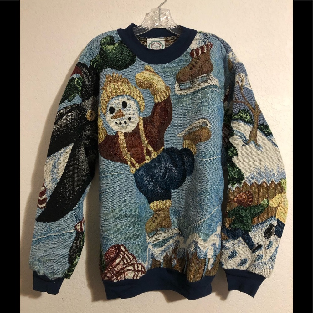Sugar Street Weavers Snowman Sweater (B)